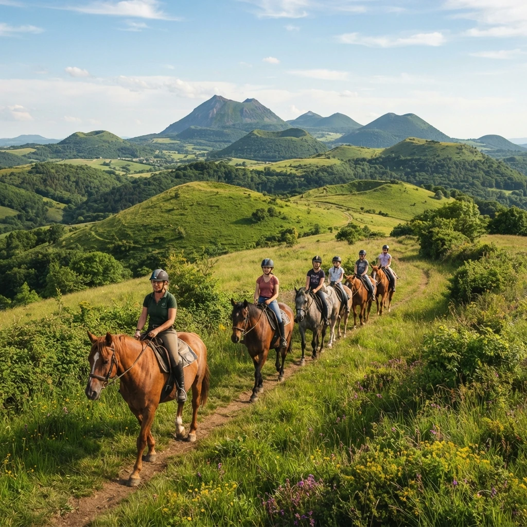 Balade à cheval dans les Volcans d'Auvergne, 58