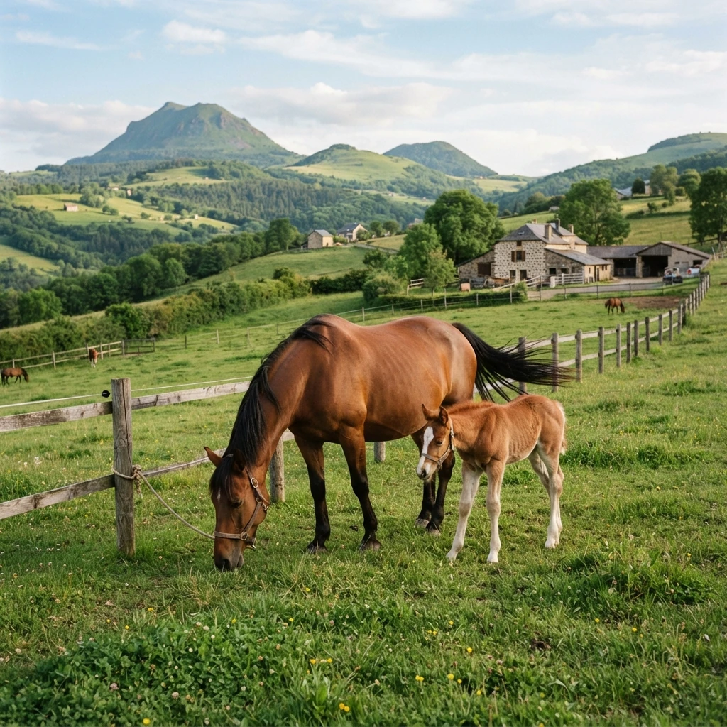 Élevage de chevaux au Elevage COSTIERO, Cossaye