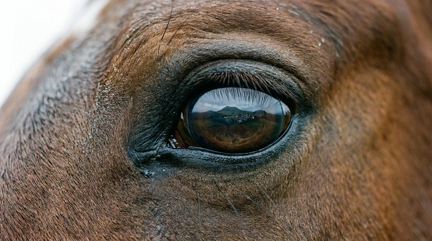 Un regard de cheval au Elevage COSTIERO, Cossaye